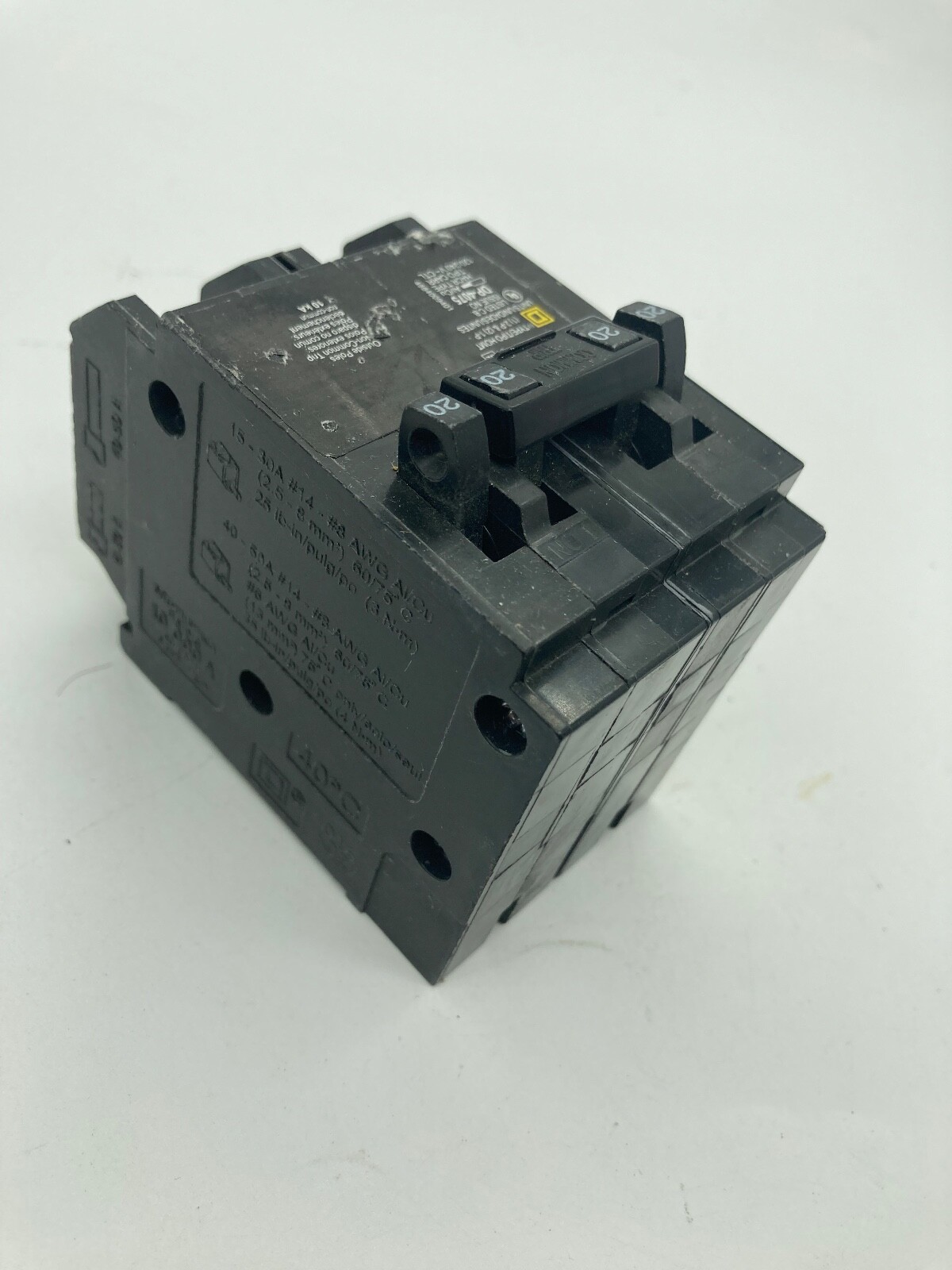 HOMT2020220 Homeline Square D Quad Two 1 Pole 20 Amp One 2P 20A Plug In Breaker