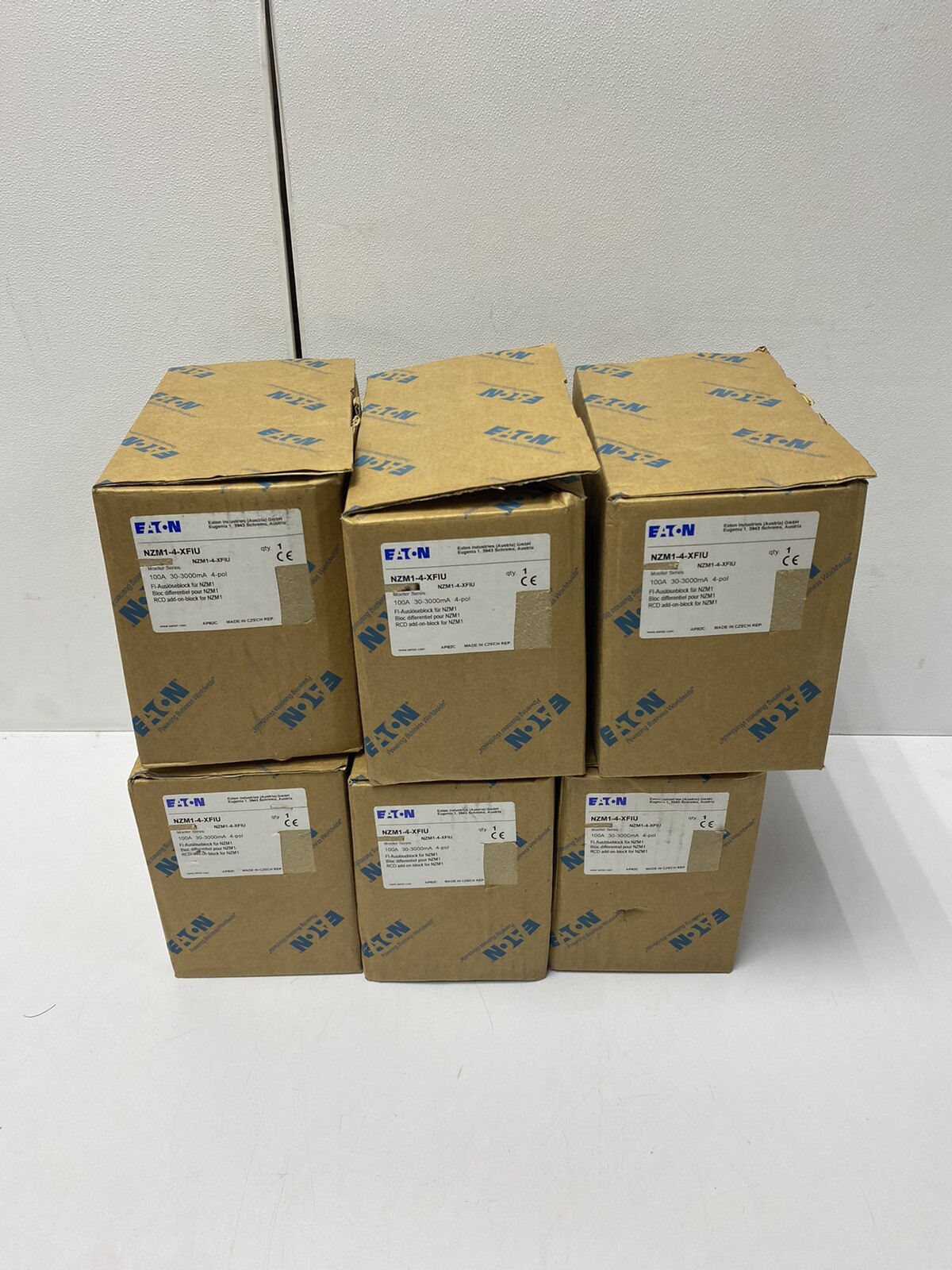 EATON NZM1-4-XFIU 100A 4POLE ELECTRIC Earth-fault release 30-3000mA