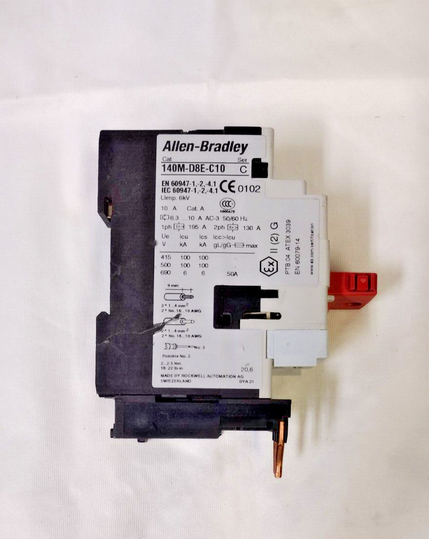 Allen Bradley 140M-D8E-C10 Motor Protection Circuit Breaker, SER C