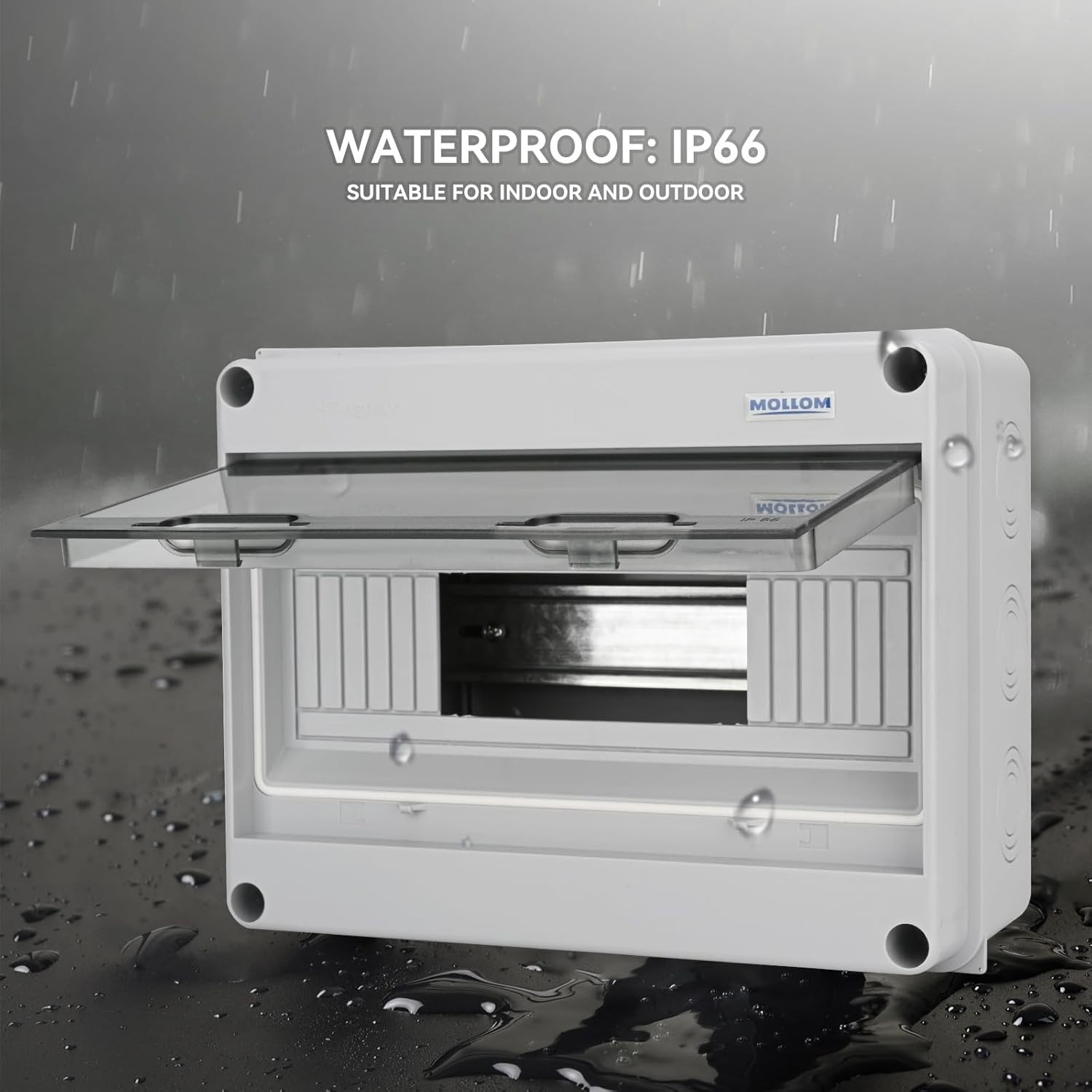 DIN Rail Distribution Protection Box | Impact Resistant