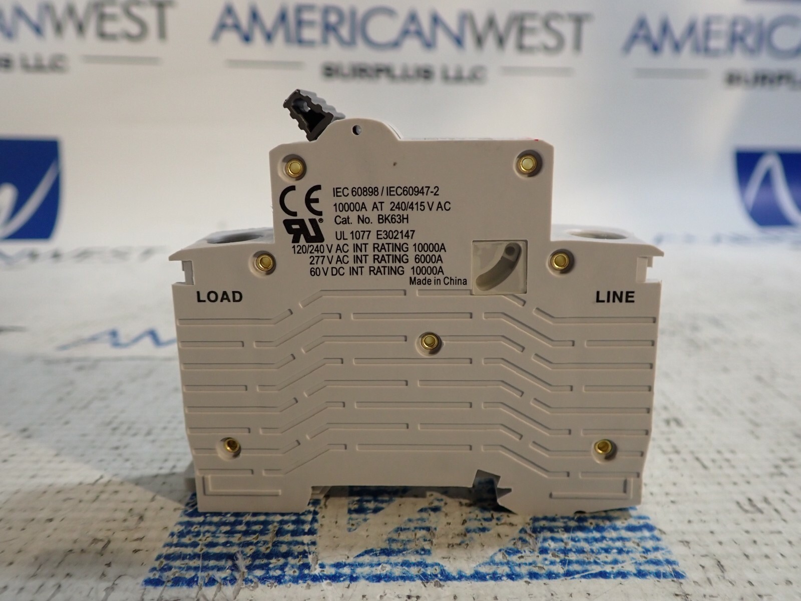 1 Pole Din Rail MCB UL1077 Miniature Circuit Breaker 120 Volt C Curve PICK AMP