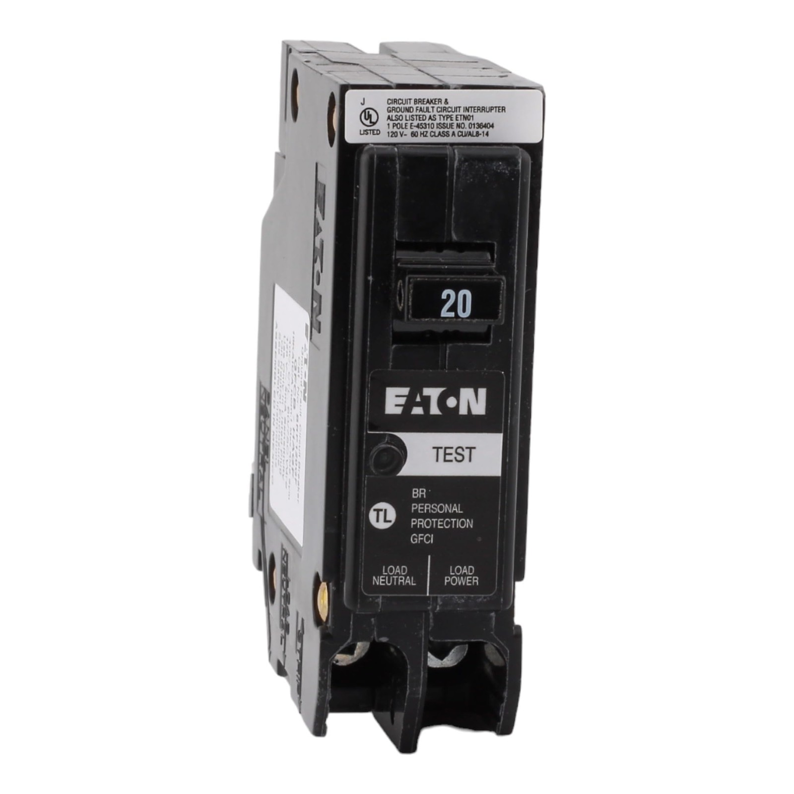 CUTLER-HAMMER BRP120GF 20 Amp Single Pole Ground Fault Circuit Breaker – 120 …
