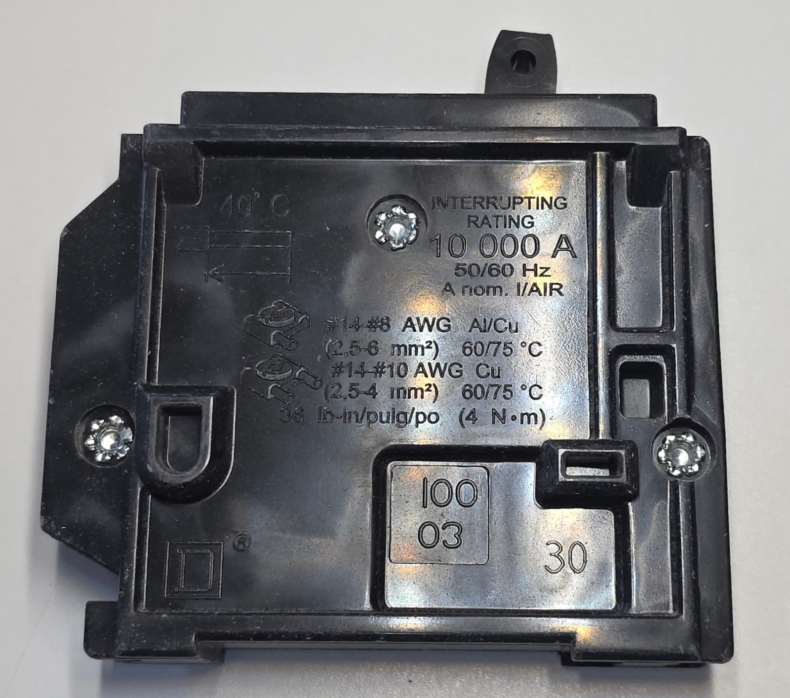 Square D HOM115CP 15A Circuit Breaker Single Pole 120/240V 50/60Hz