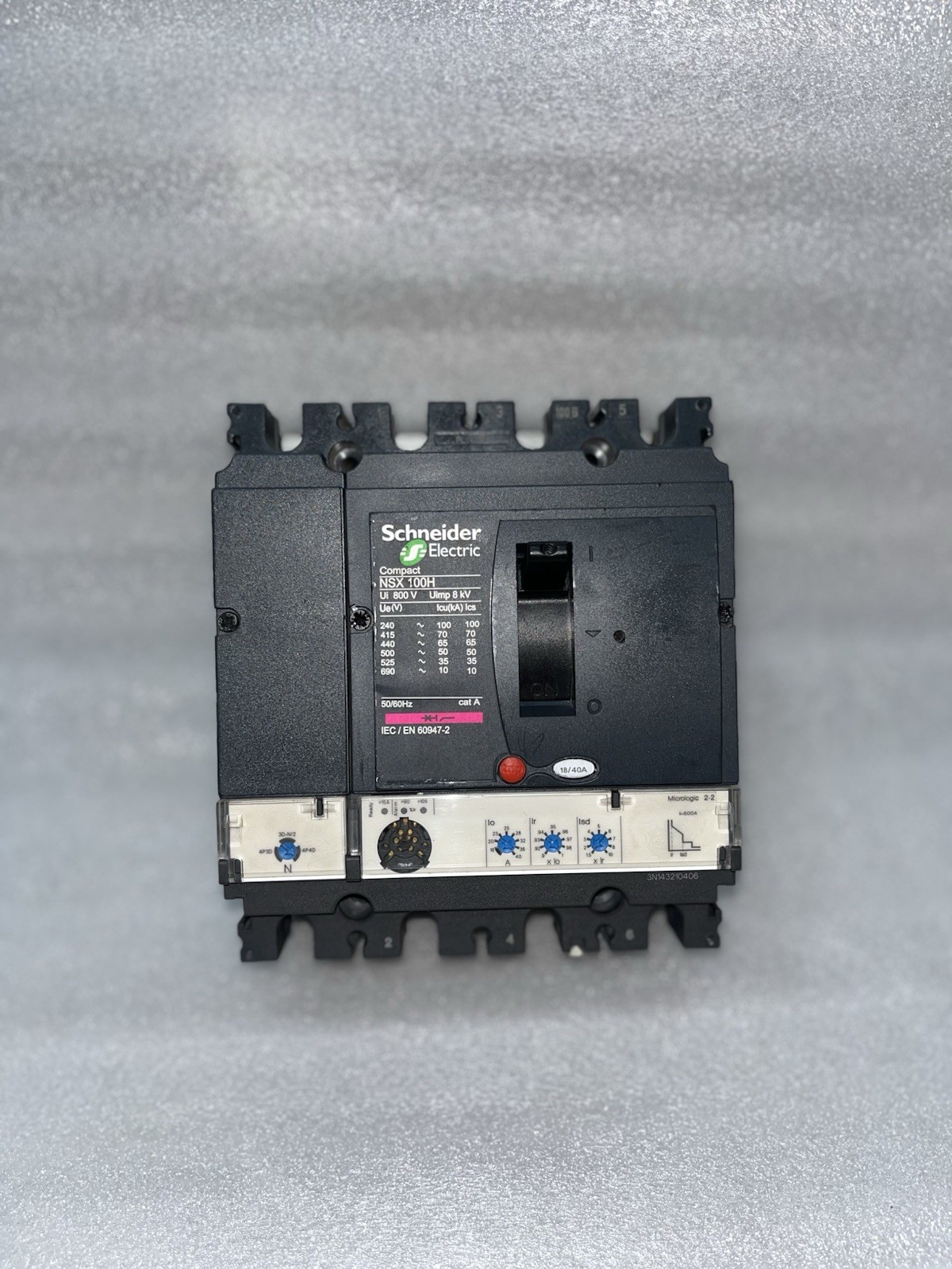 SCHNEIDER ELECTRIC COMPACT NSX100H CIRCUIT BREAKER 18A-40A 4-POLE FREE FAST SHIP