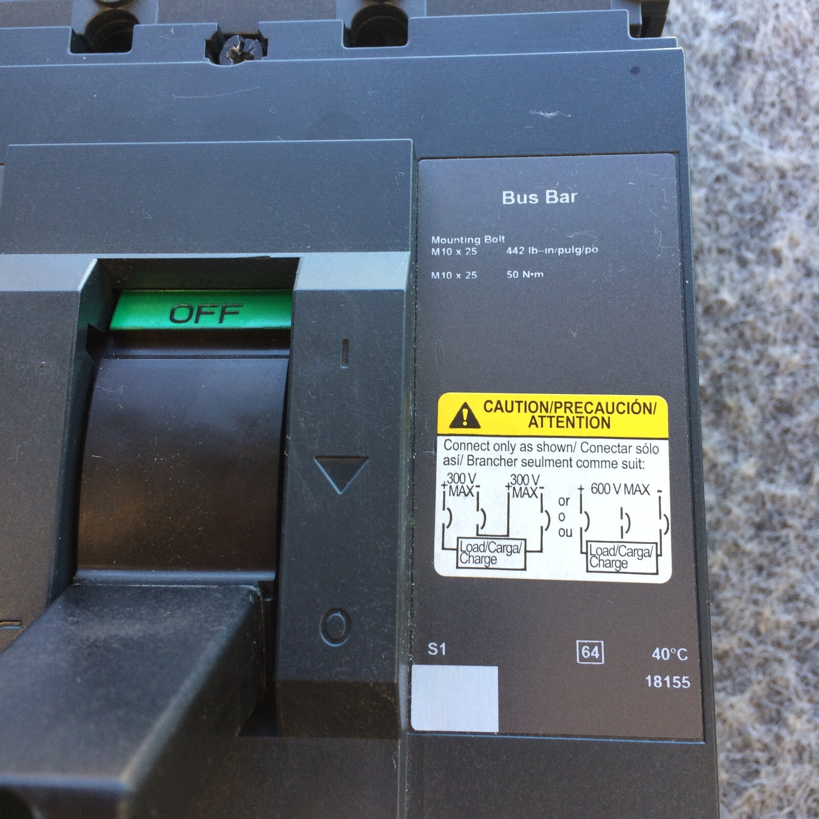 SQUARE D Power Pact LLF37060D33 600V 600A 3pole NTO – !!! FREE !! SAMSUNG CASE