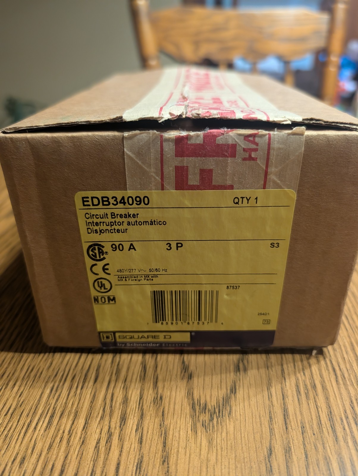 Square D edb 34090 New Open-Box