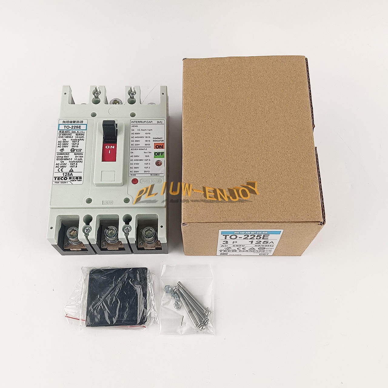 1PCS New TECO TO-225E 3P 125A Circuit Breaker