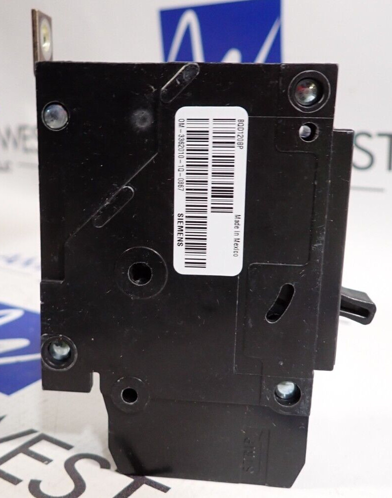 1 NEW – Siemens BQD120 20 Amp 277 VAC 1 Pole Type BQD Bolt-On Circuit Breaker