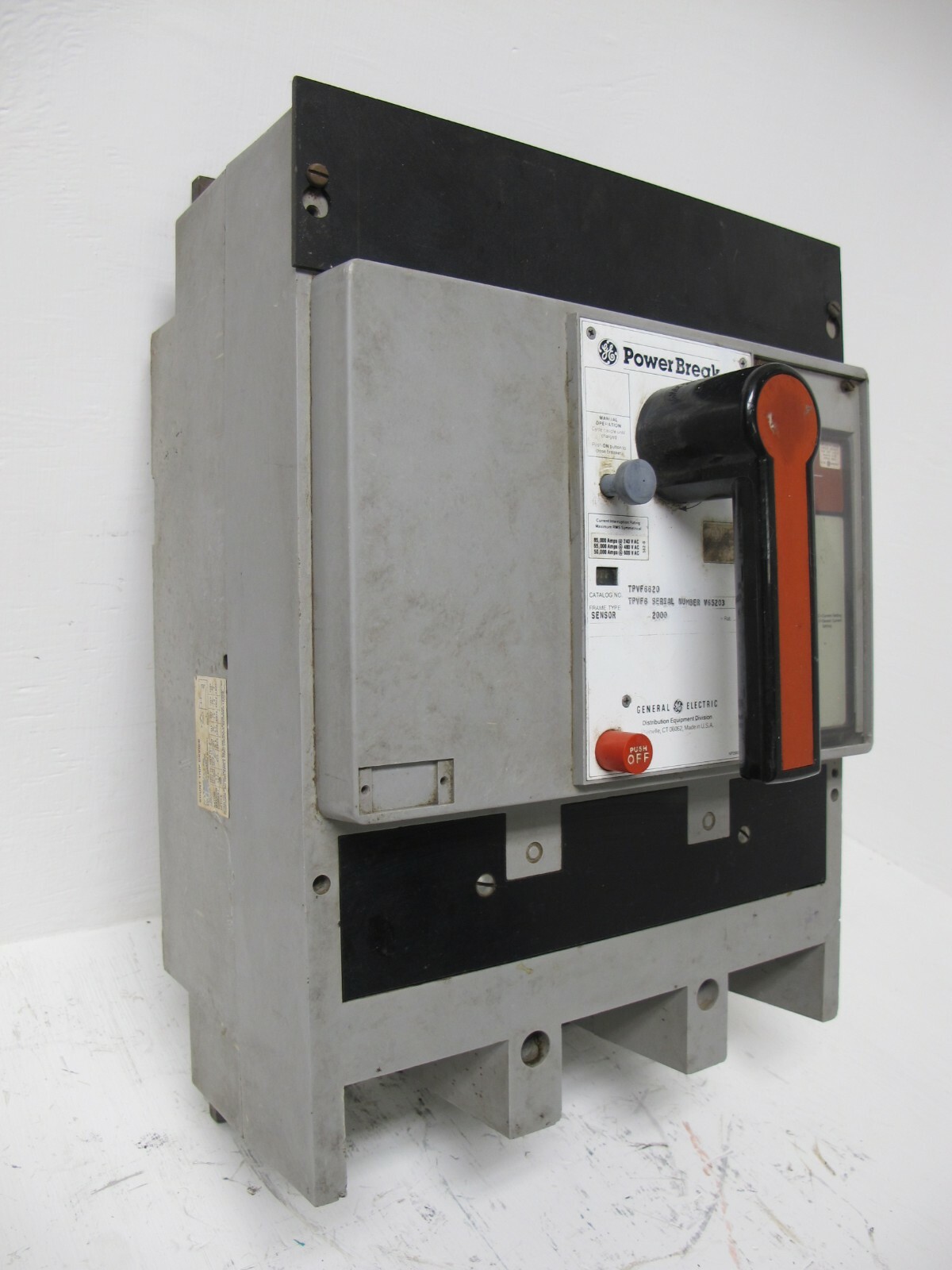 General Electric TPVF6620 2000 Amp PowerBreak Breaker VersaTrip LI TPVF TP4VT20