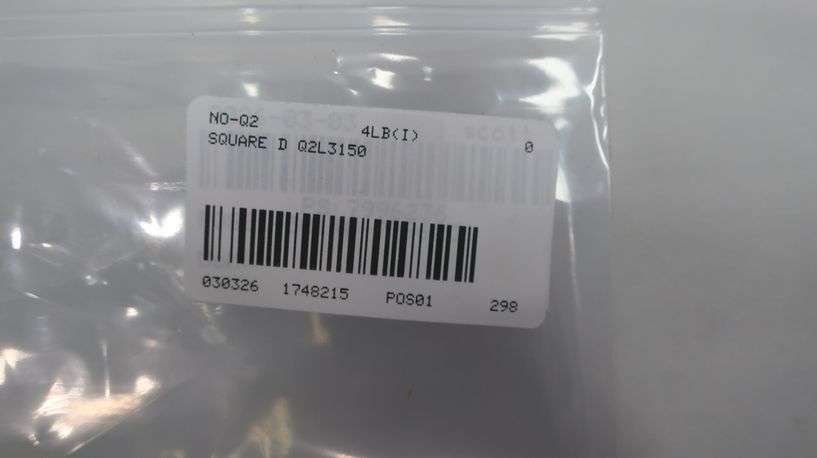 Square D Q2L3150 Molded Case Circuit Breaker 150a Amp 240v-ac 3p