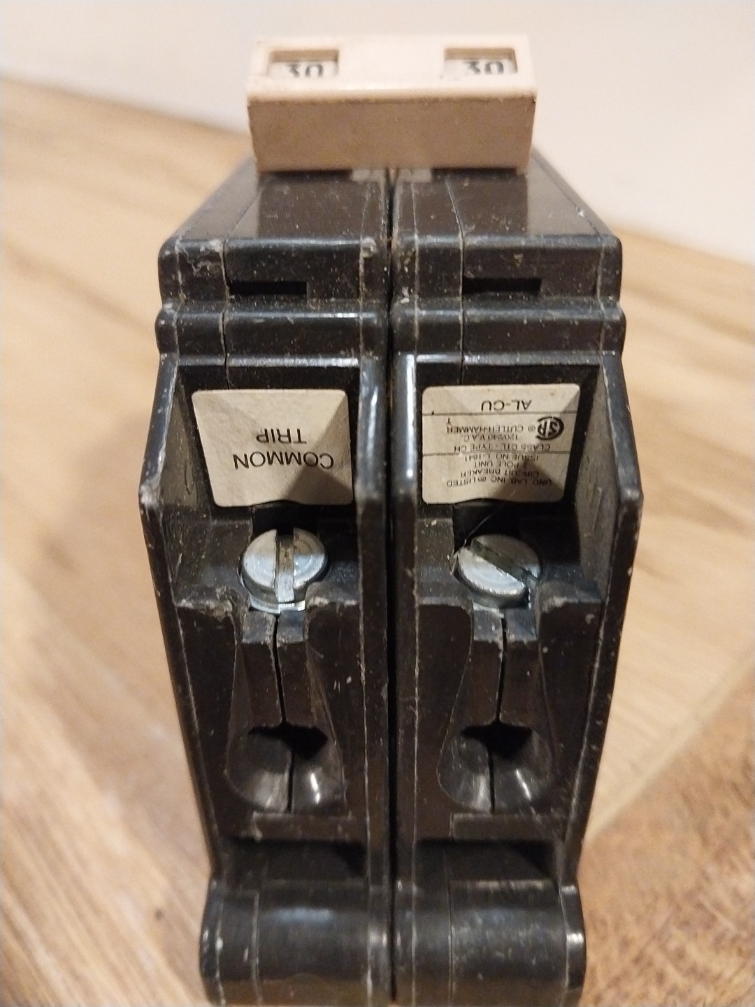 Cutler Hammer 2 Pole 30 Amp Breaker