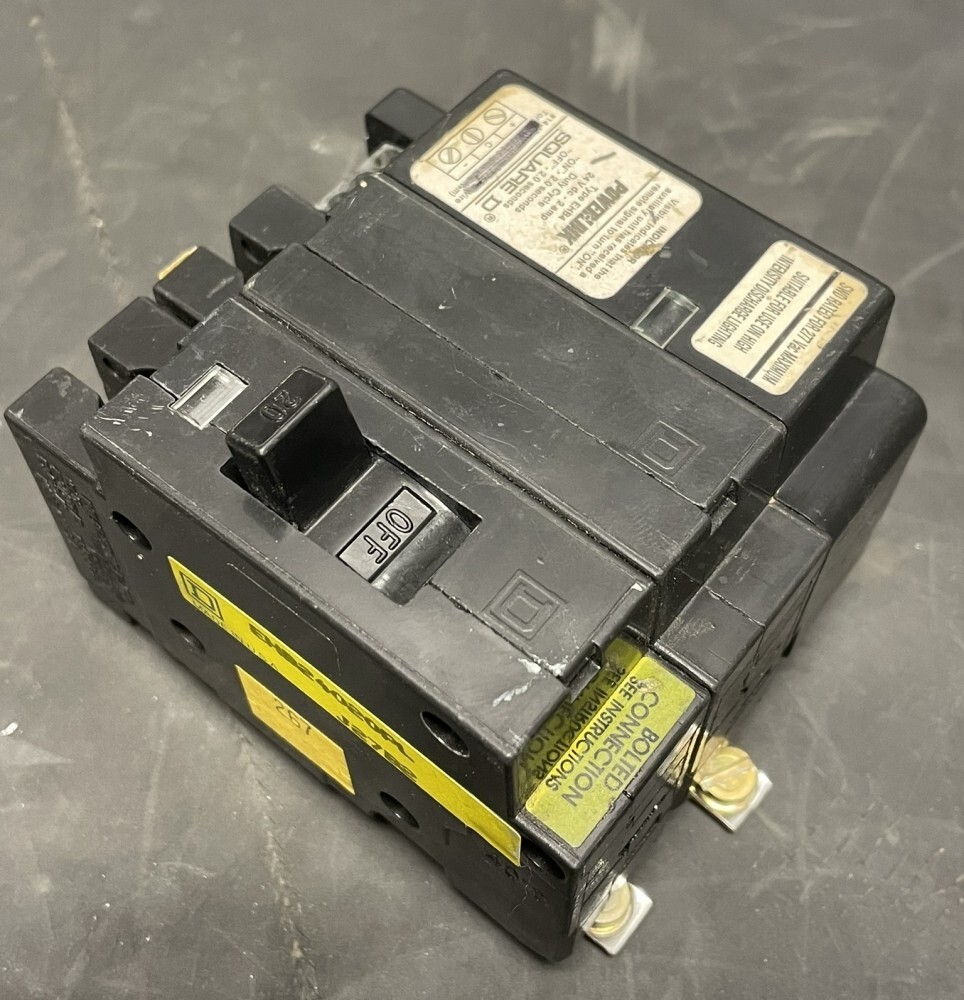 Square D EHB24020PL 20amp 2 Pole Circuit Breaker 480/277 Volt Bolt On Powerlink
