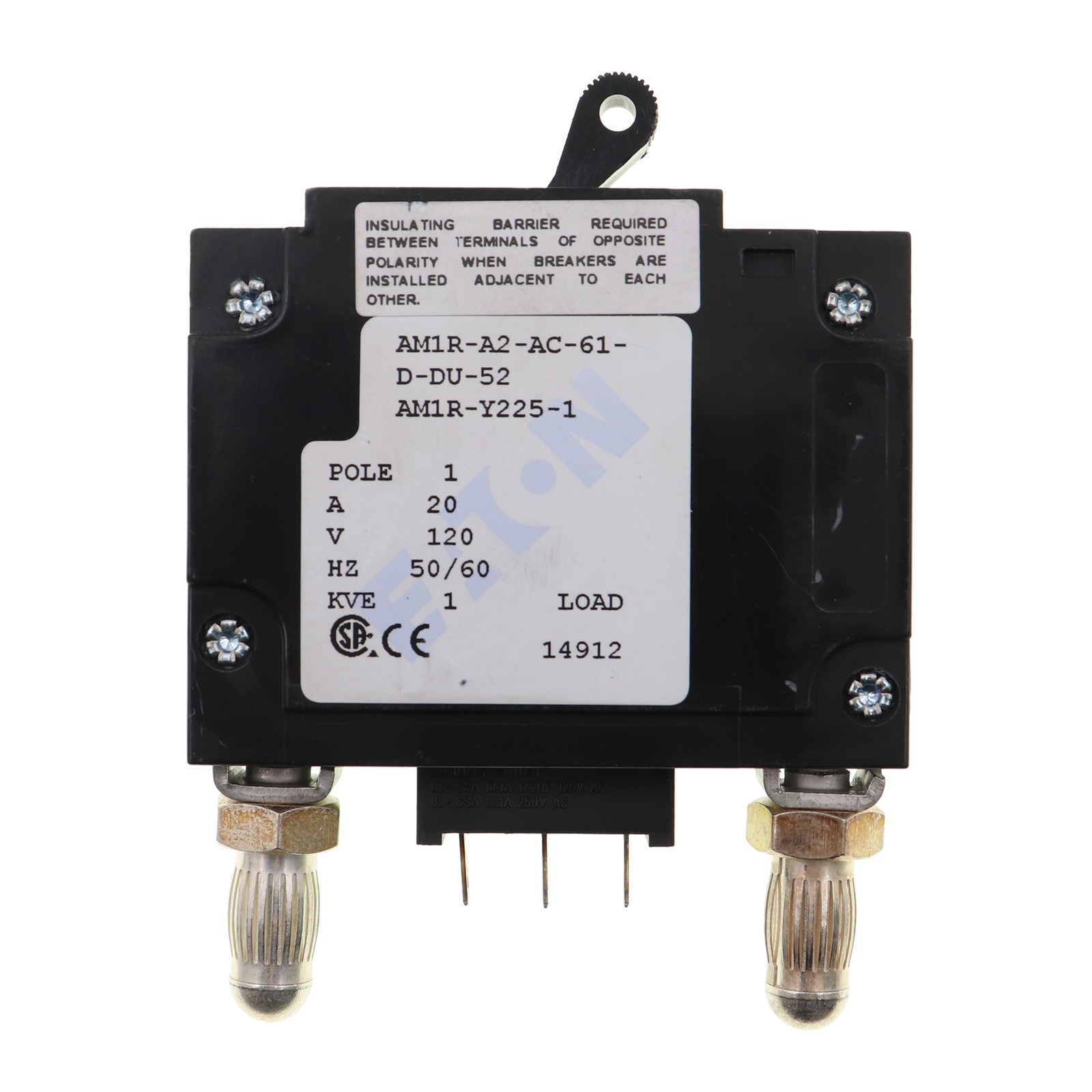 EATON AM1R-Y225-1 AMR CIRCUIT BREAKER, 1-POLE, 20-AMP, 120V
