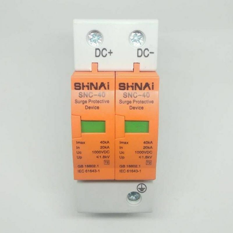 Surge Protective Device 2P 20KA~40KA Low-voltage SPD DC 500V 800V 1000V