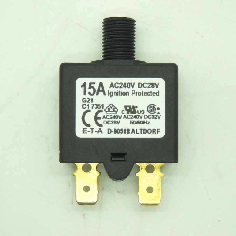 E-T-A 1658-G21-00-P10-15A 28V Thermal Circuit Breaker
