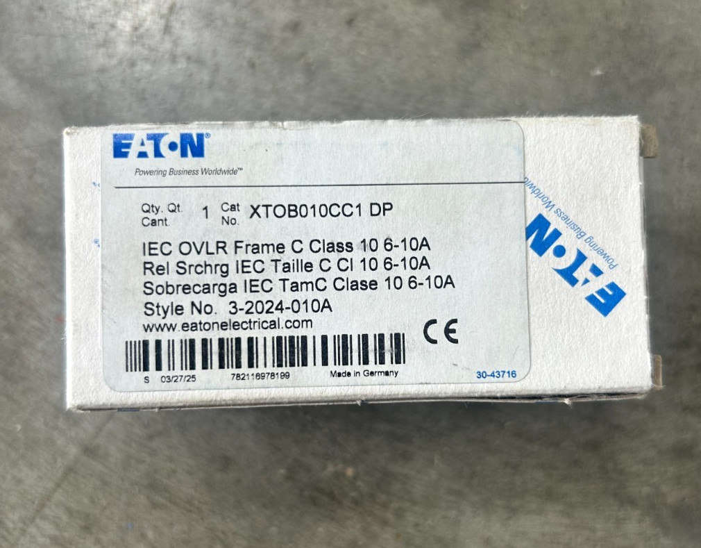 Eaton Cutler Hammer XTOB010CC1 Overload Relay XT IEC Bimetallic Relay 10-16A NEW