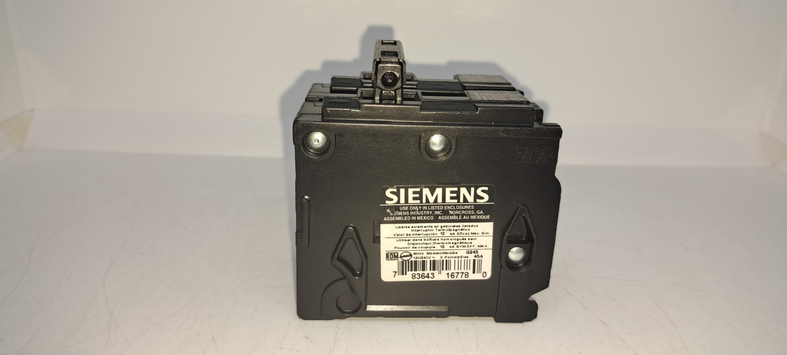 Siemens ITE Q245 45 Amp 2 Pole 120/240V Type QP Circuit Breaker NEW