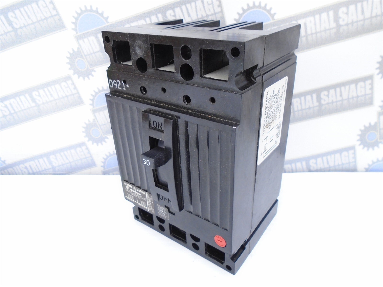 GE – TED136030WL – 30A, 3 Pole, 240-600 VAC – 18kA@480 – (NEW OLD STOCK in BOX)