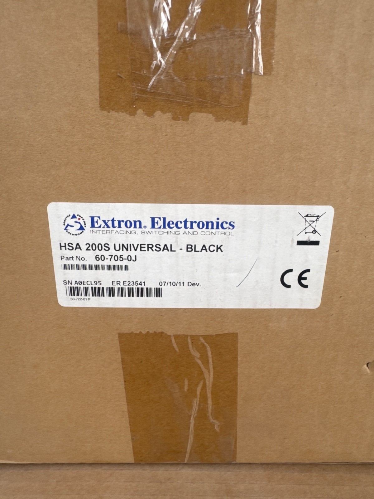Extron HSA 200S UNIVERSAL-BLACK 60-705-0J Hideaway Surface Access Box – Compact