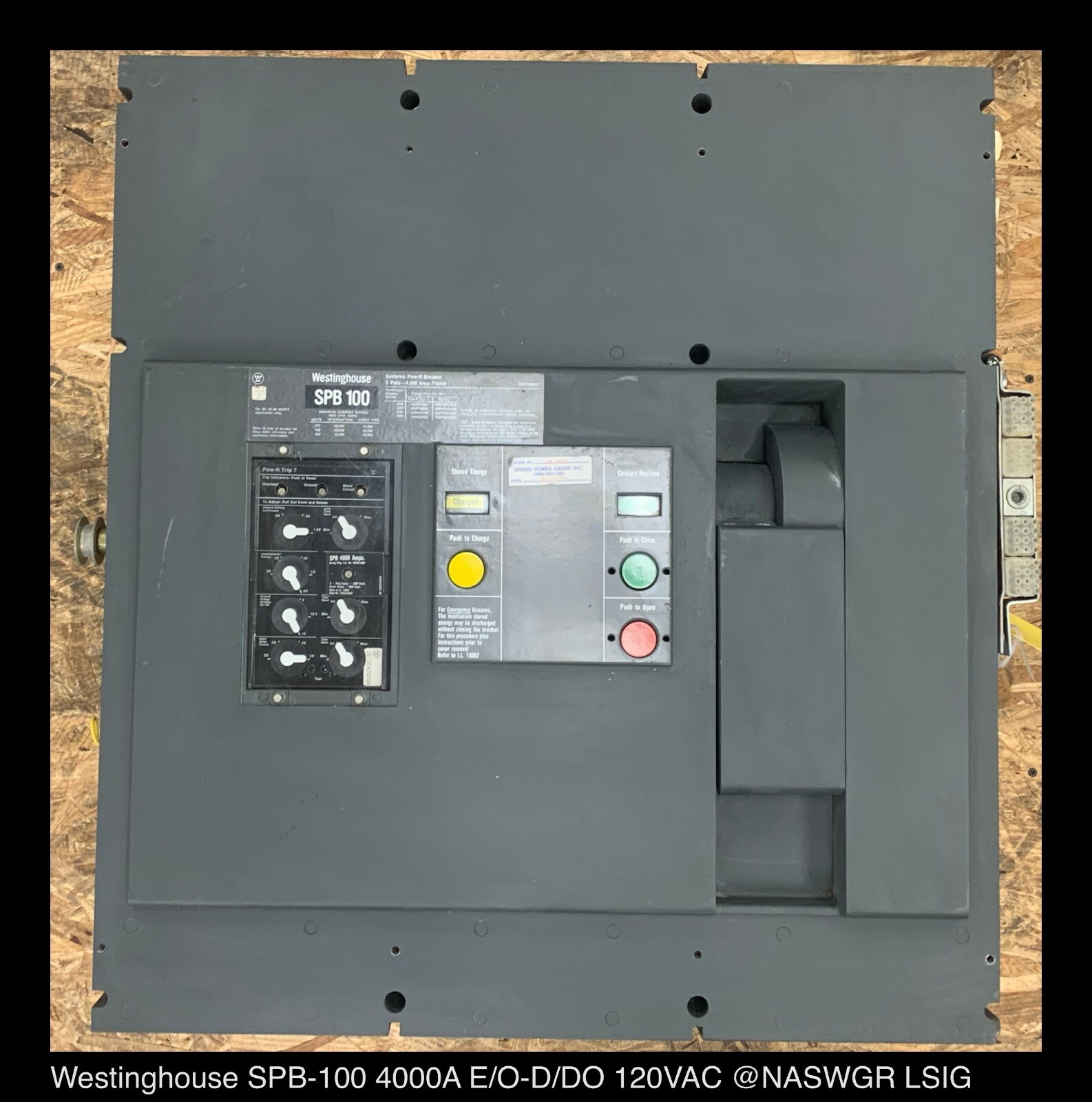 Westinghouse SPB-100 Circuit Breaker (E/O,D/O) ~ 4000 Amp – Special Frame L@@K