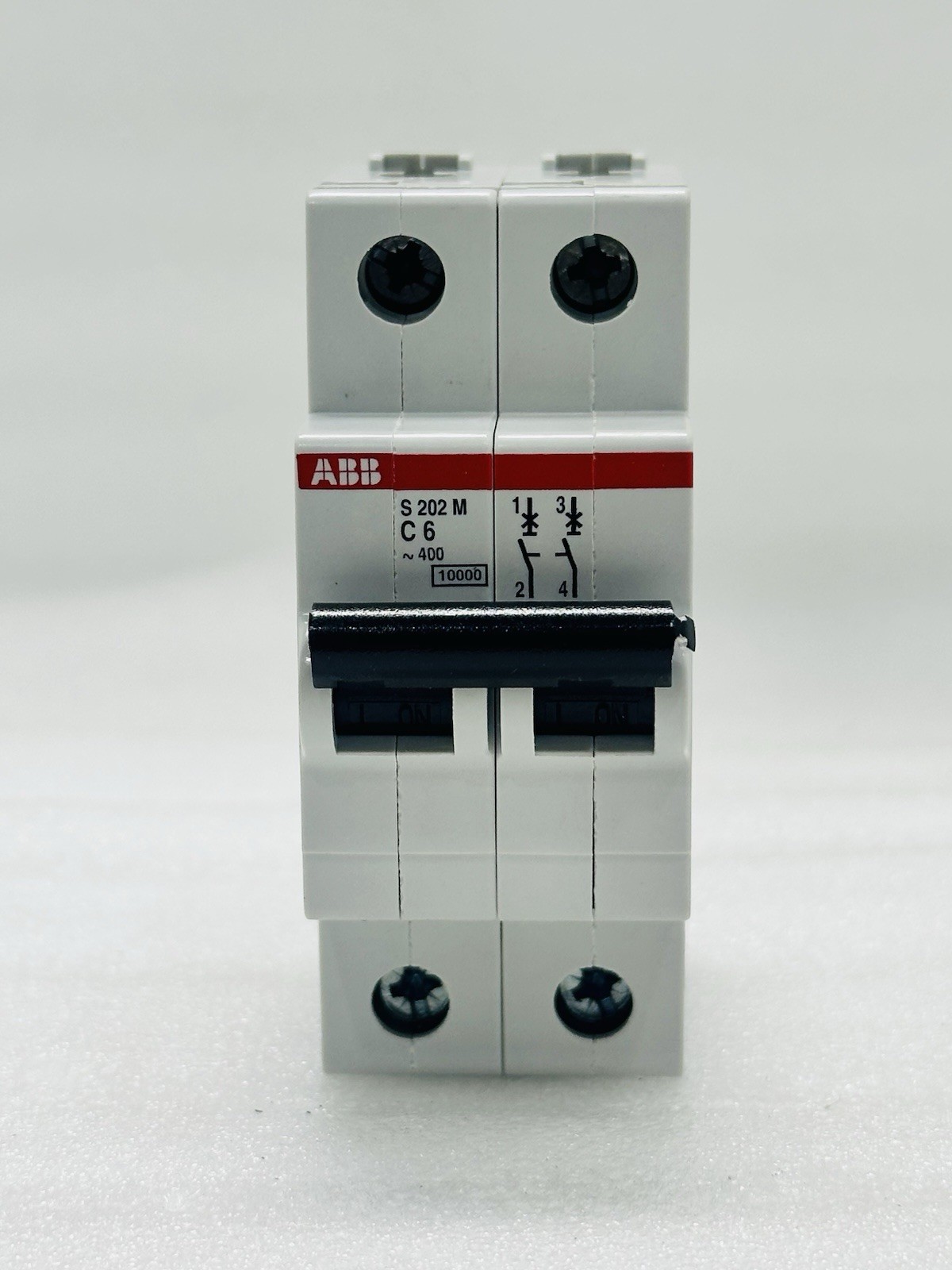 NEW ABB S 202 M C 6 2 Pole Miniature Circuit Breaker 6A S202M-C6
