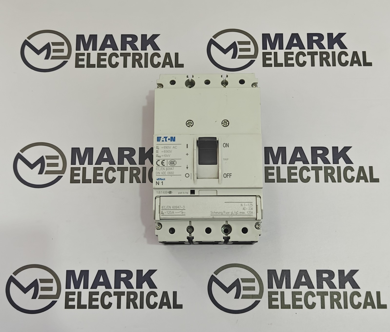 EATON N1-125 CIRCUIT BREAKER 125A 690VAC 6KV FREE FAST SHIPPING