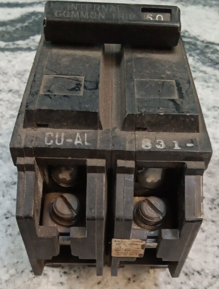 GE /BREAKER/TQL2150/ 50-Amp/ 2-Pole / 120/240VA/ Type TQL-AC /GROVE/USE(L177