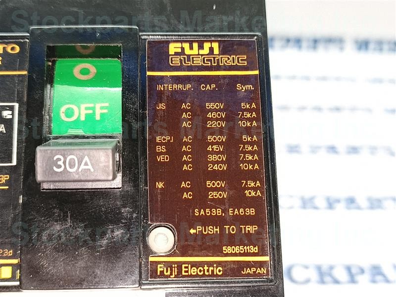 Fuji Electric SA53B Auto Breaker 30A AC220V 30 Days Warranty Fast Shipping