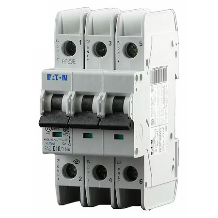 Eaton Faz-D35/3-Na Iec Miniature Circuit Breaker, Faz-Na Series, 35A, 3 Pole,