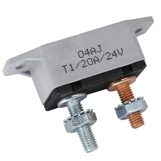 12V/24V 20A Stud Bolt Type Automatic Reset Circuit Breaker with Wat Color: 20A