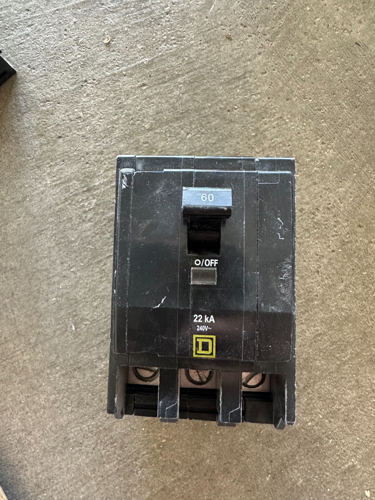 Square D QOB360VH 3 Pole 60 Amp 120/240 VAC 22kA Circuit Breaker