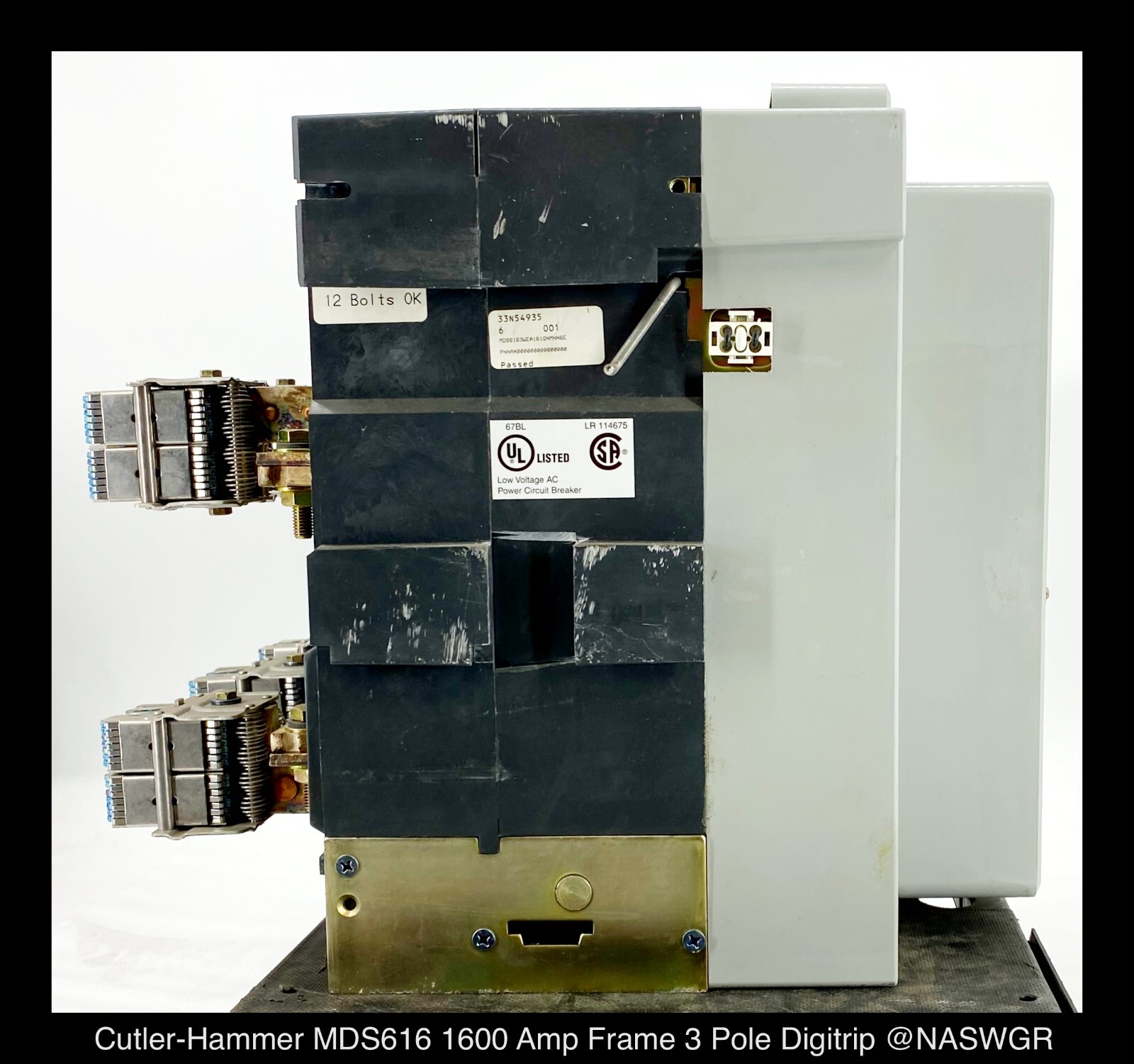 Cutler Hammer Magnum DS MDS616 Breaker (M/O,D/O) ~ 1600 Amp -Tested/1Yr Warranty