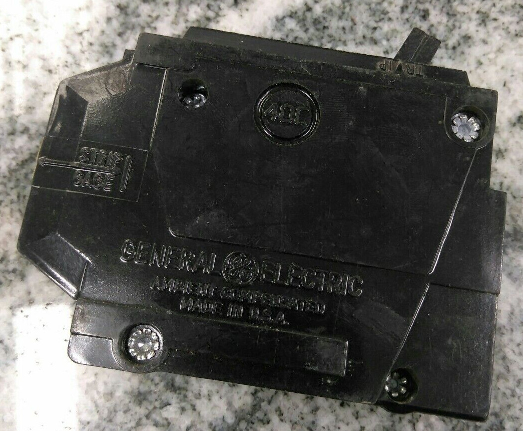 GE /BREAKER/ TQL1120/1P/20A /240V/ Type TQL-AC/ PLUG-IN/GROVE/USED(b3e1)