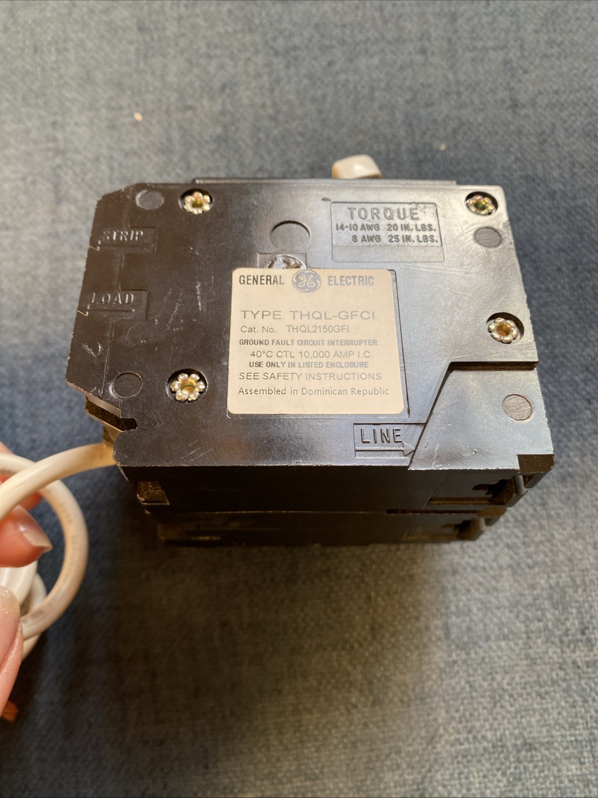GE 50 Amp 240-Volts Double Pole Ground Fault Breaker with Self-Test