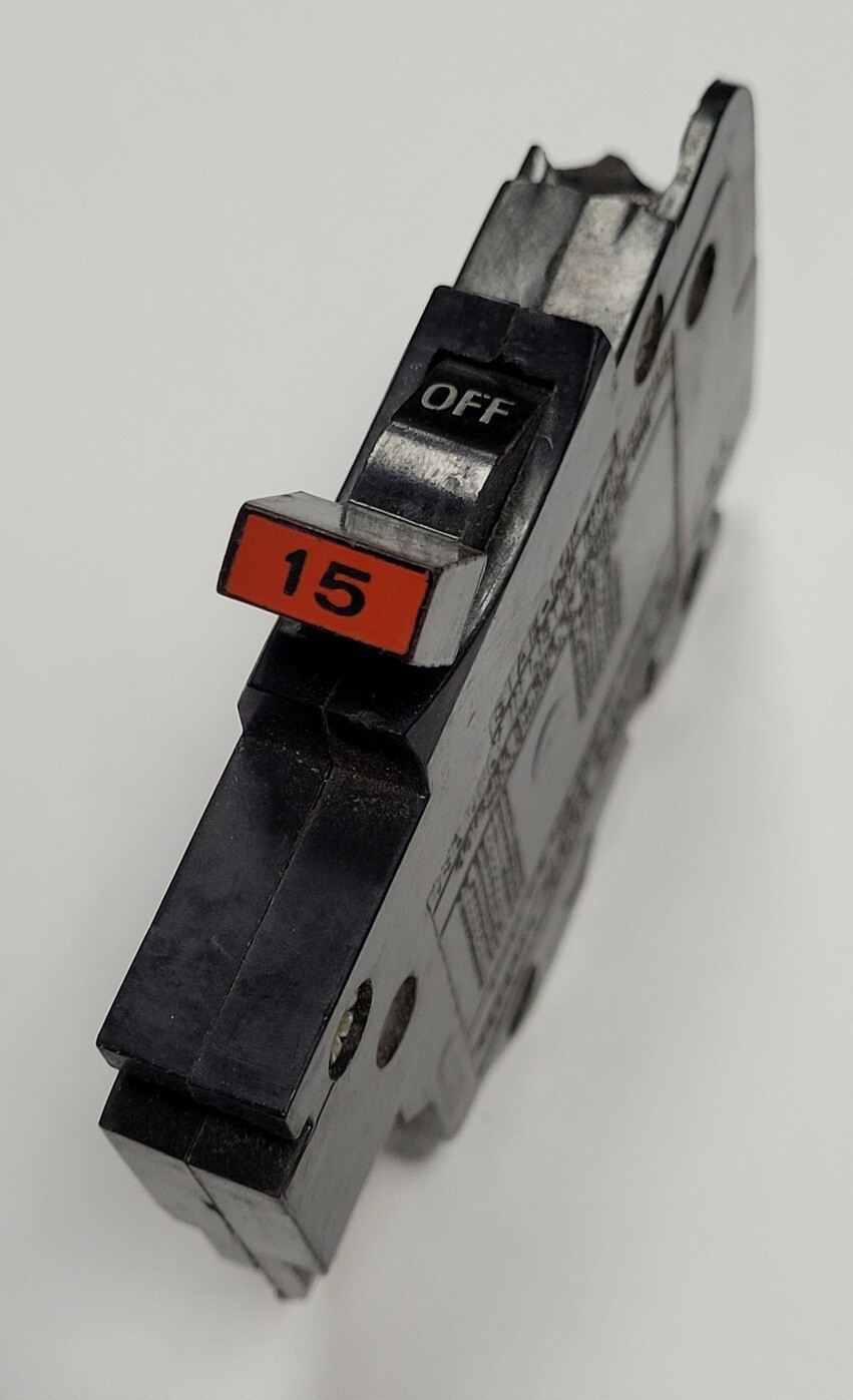 (4x) FOUR Federal Pacific FPE NC115 15amp 1pole STAB-LOK Breakers A11/61