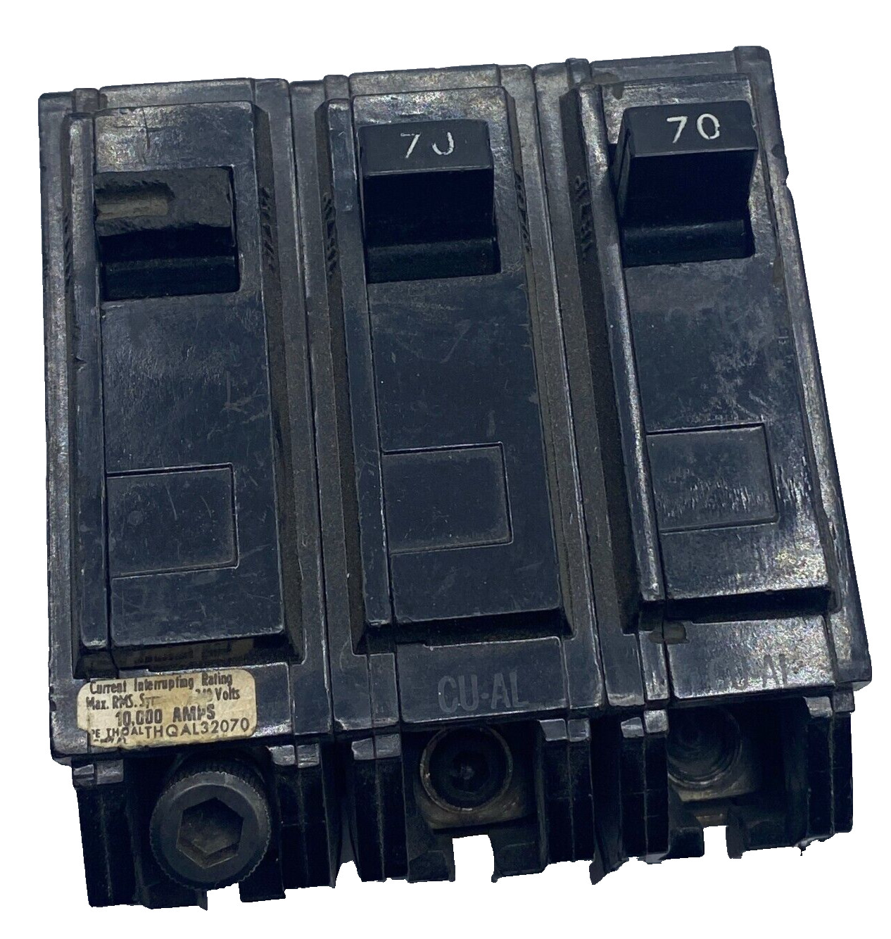 General Electric GE THQAL32070 Circuit Breaker 3 Pole 70A 10,000 AMPS USA ✅