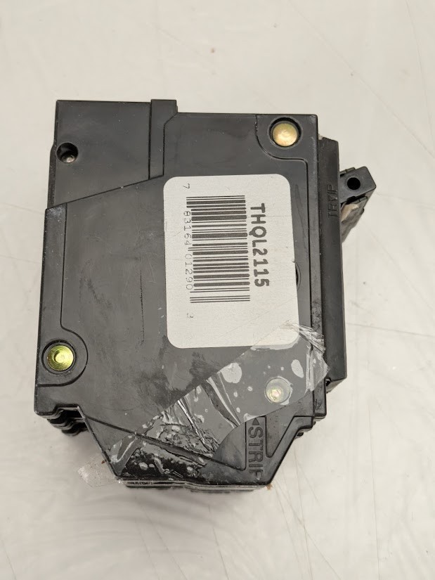 General Electric Q-Line Double-Pole 15 Amp 2 in. Circuit Breaker Black 2-Pole