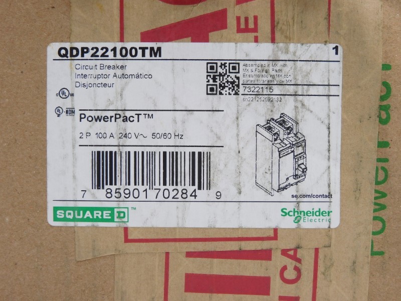 SQUARE D QDP22100TM 240V 100A (GREEN) NSMP