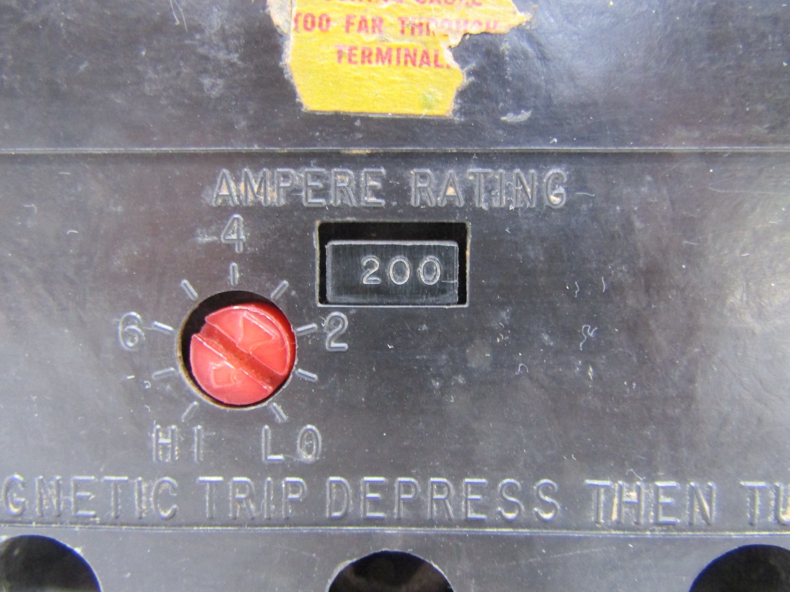 Square D LA-3400-F 400 Amp 600V 3-Pole Circuit Breaker 200A Trip Unit 200 Amp 3P