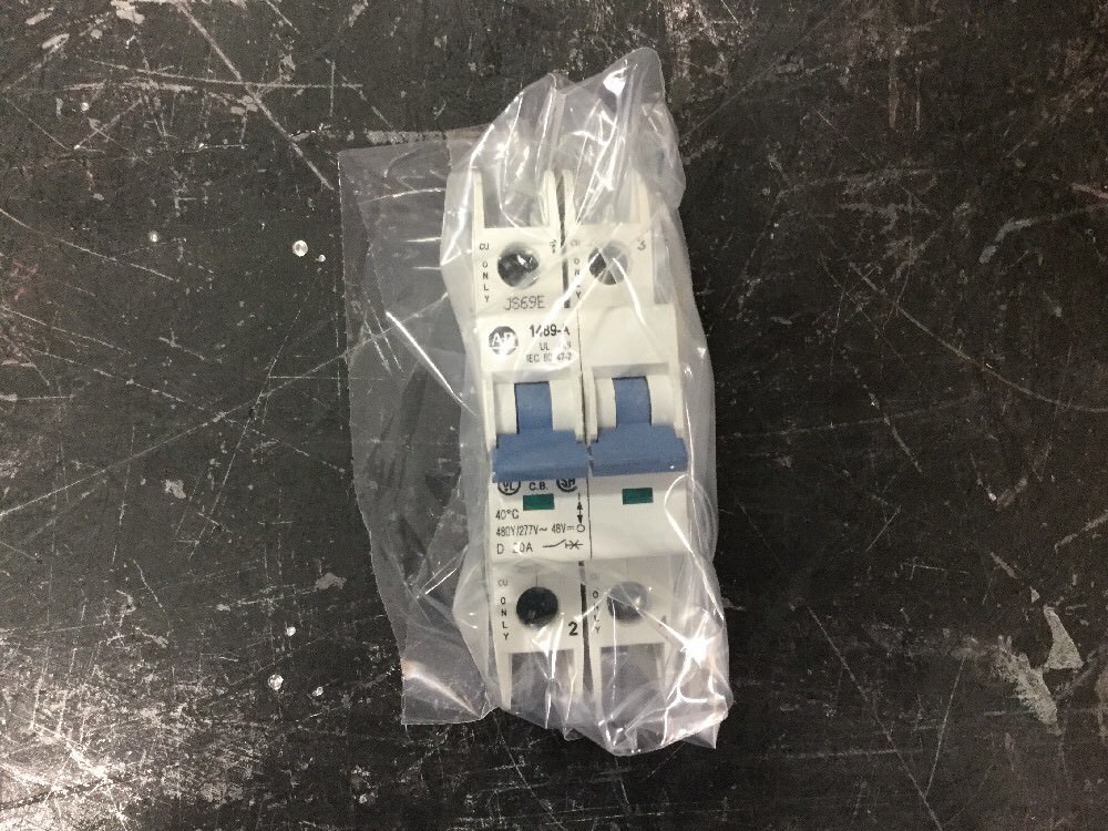 NEW, ALLEN BRADLEY, 1489A2D060, 2 POLE, 277/480V, 6A, CIRCUIT BREAKER. (12E-3)