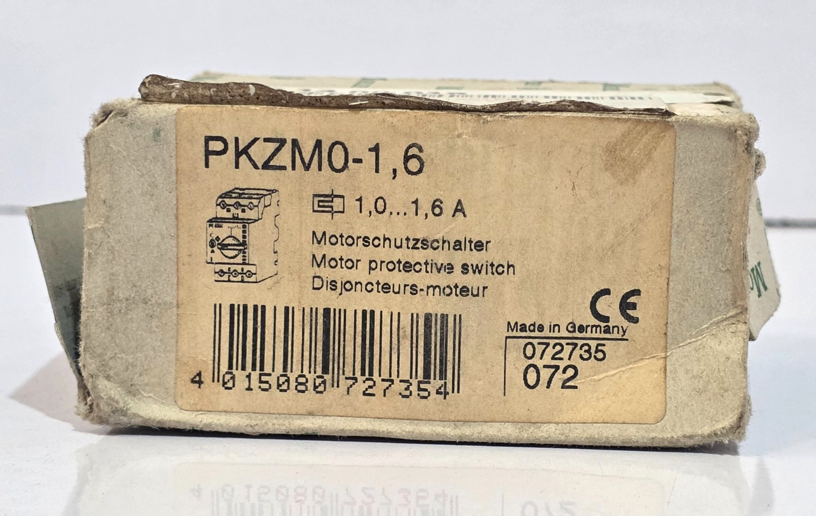 MOELLER PKZM0-1,6 MOTOR PROTECTIVE CIRCUIT BREAKER 1-1.6A