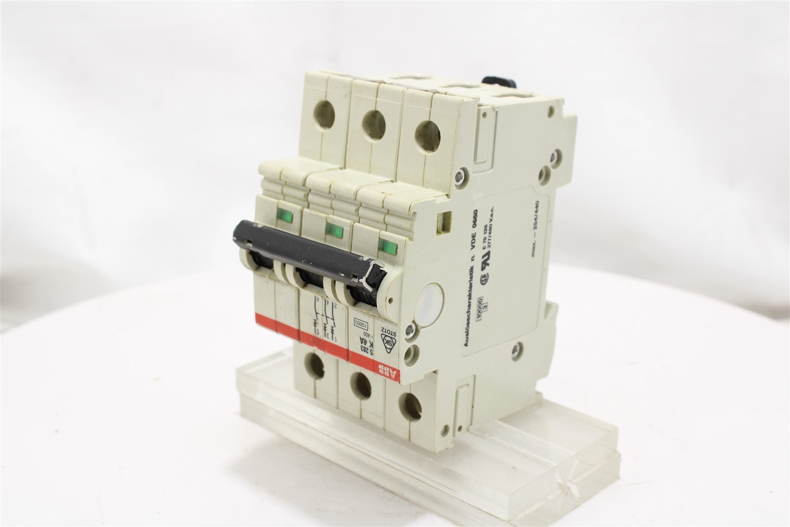 ABB S283-K4 System pro M MCB | 3-Pole | 4A | 400V AC / 440V DC | Type K