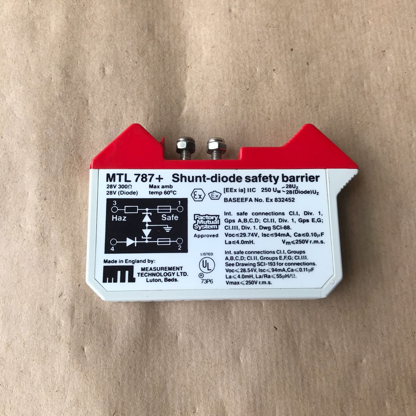 MTL 787+ SHUNT DIODE SAFETY BARRIER