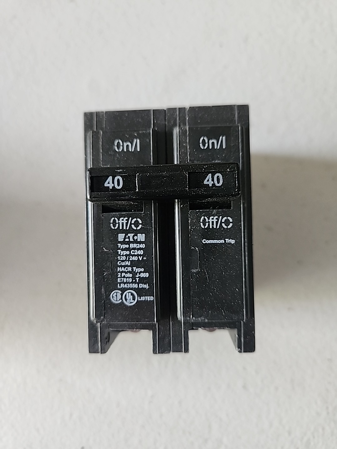 NOS Lot Of 5 EATON BR240 Breaker 2 Pole 40 Amp 120/240