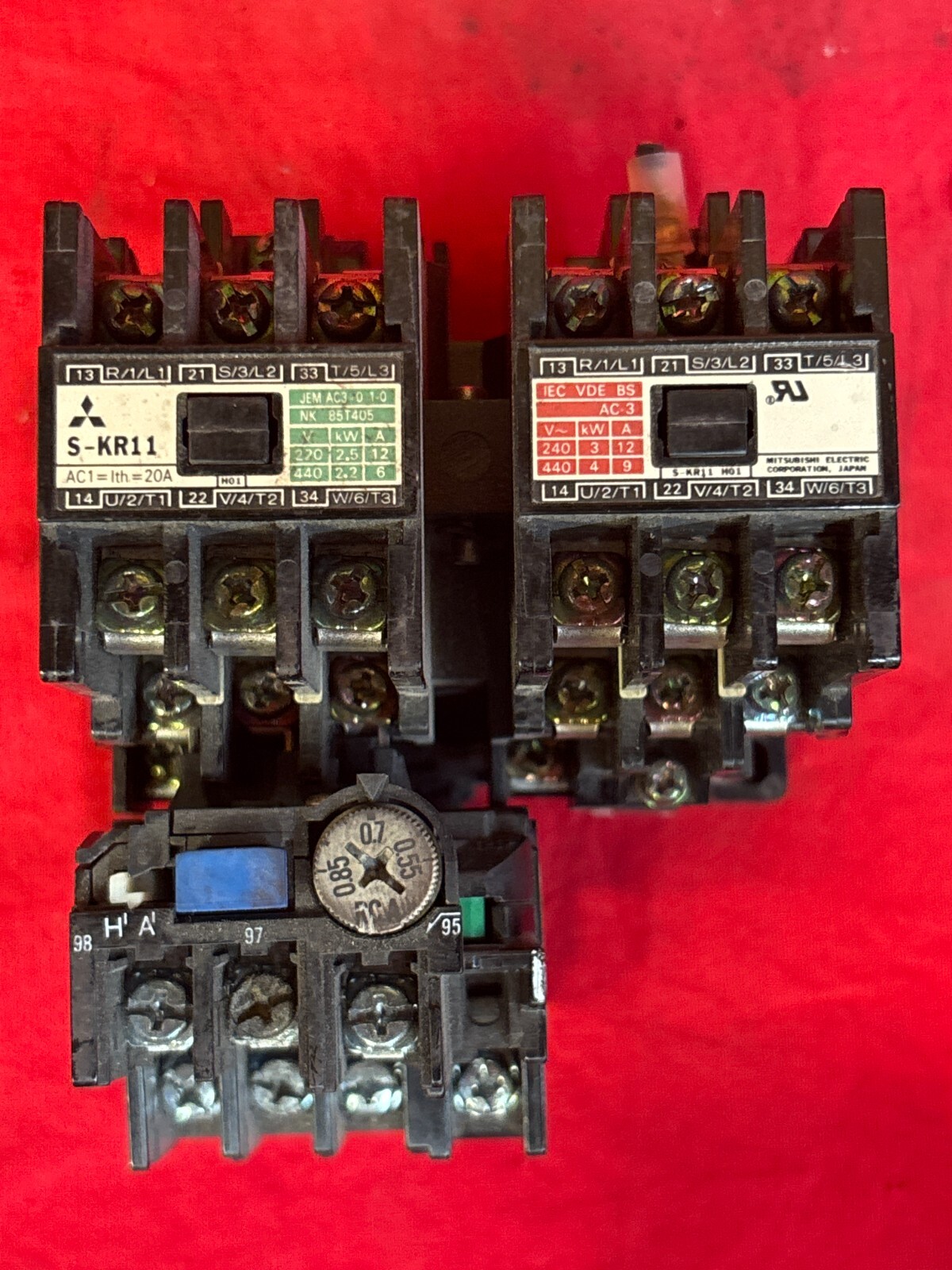 MITSUBISHI MAGNETIC CONTACTOR/THERMAL RELAY S-KR11 TH-N12