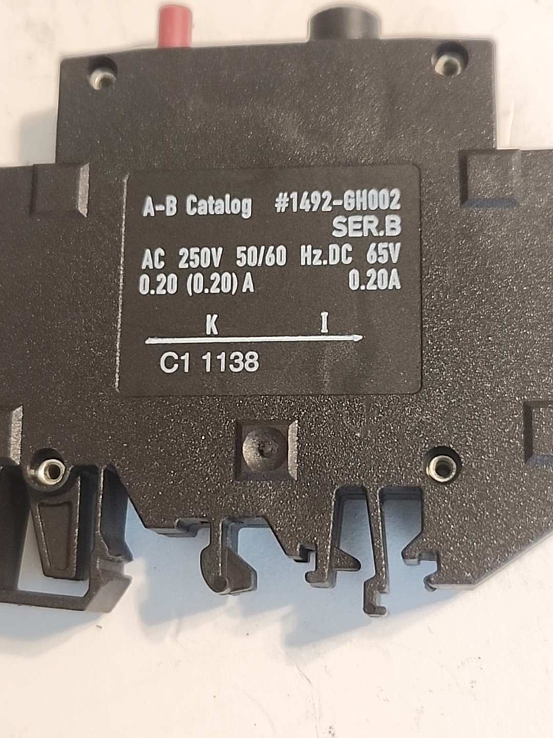 1492-GH002 Allen Bradley Breaker .2 Amp din rail mount Breaker – Free Shipping