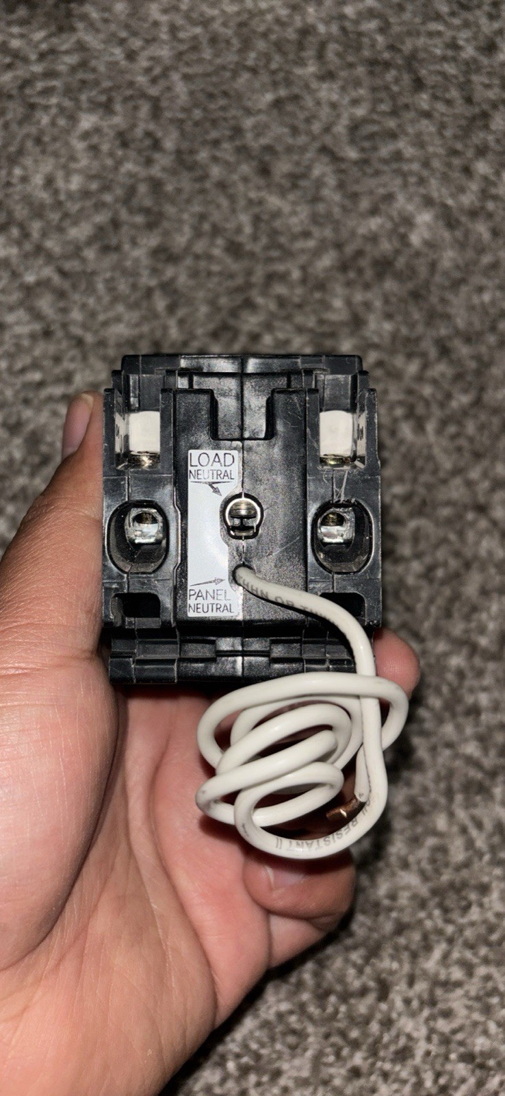 Siemens Q220AFC 20A 2-Pole 120/240V AFCI Circuit Breaker Test Button