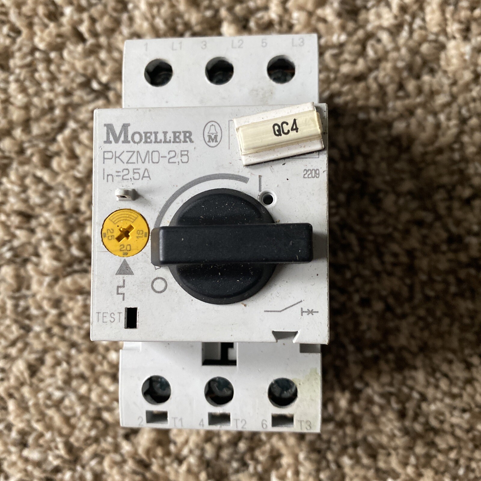 Eaton PKZM0-2,5 2.5A Motor Protection Circuit Breaker