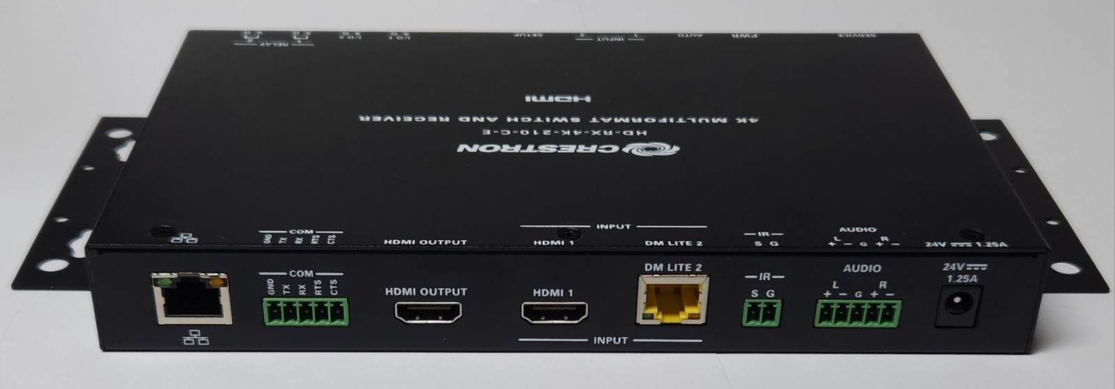 CRESTRON HD RX 4K 210 C E 4K Multiformat 2X1 AV Switch and Receiver Model M18450