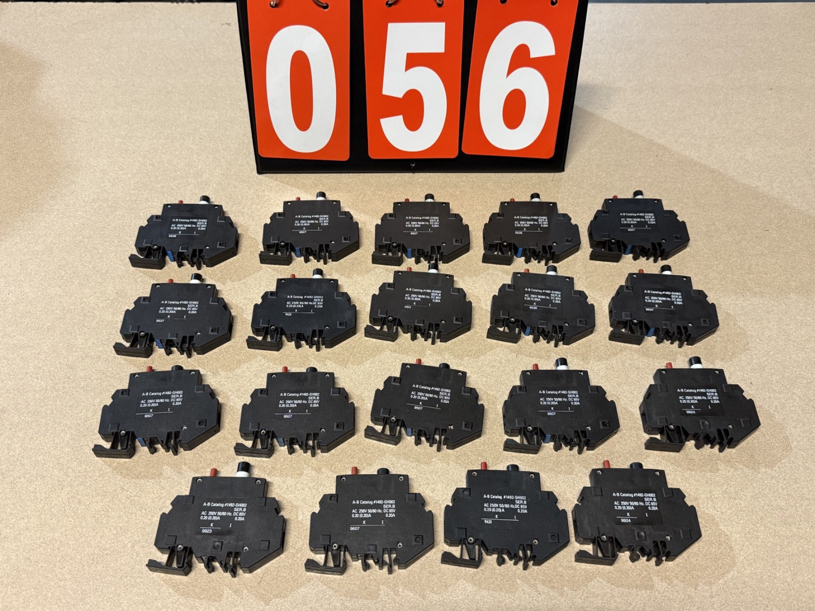 Allen Bradley – 1492-GH002 – .2A Breaker – (19 IN LOT) (USED – PRE-OWNED)